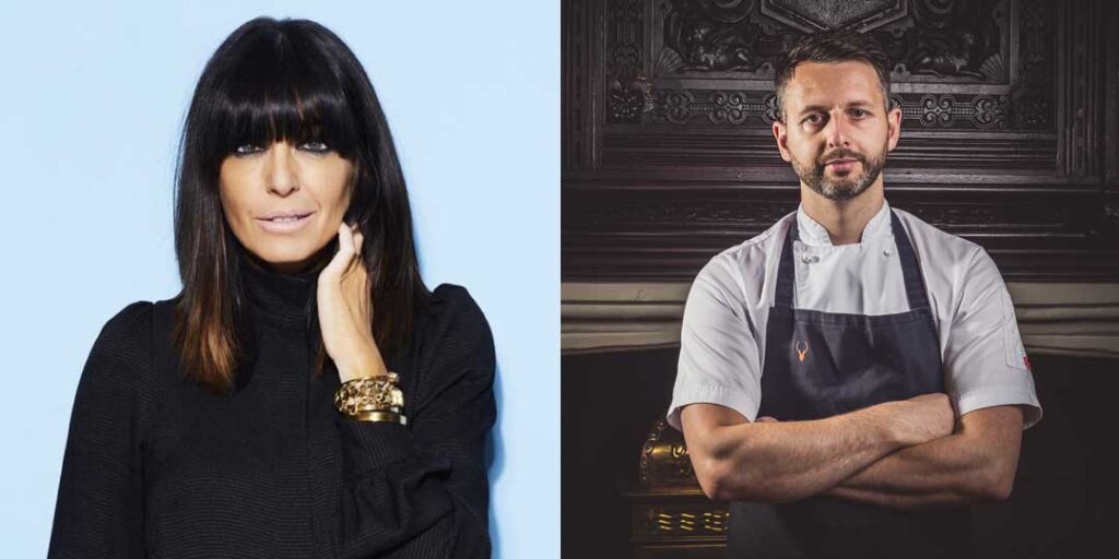 AA Hospitality Awards Claudia Winkleman and Mark Birchall