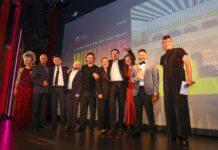 Store Design of the Year winners celebrating on stage at the Creative Retail Awards 2026 at The Clapham Grand