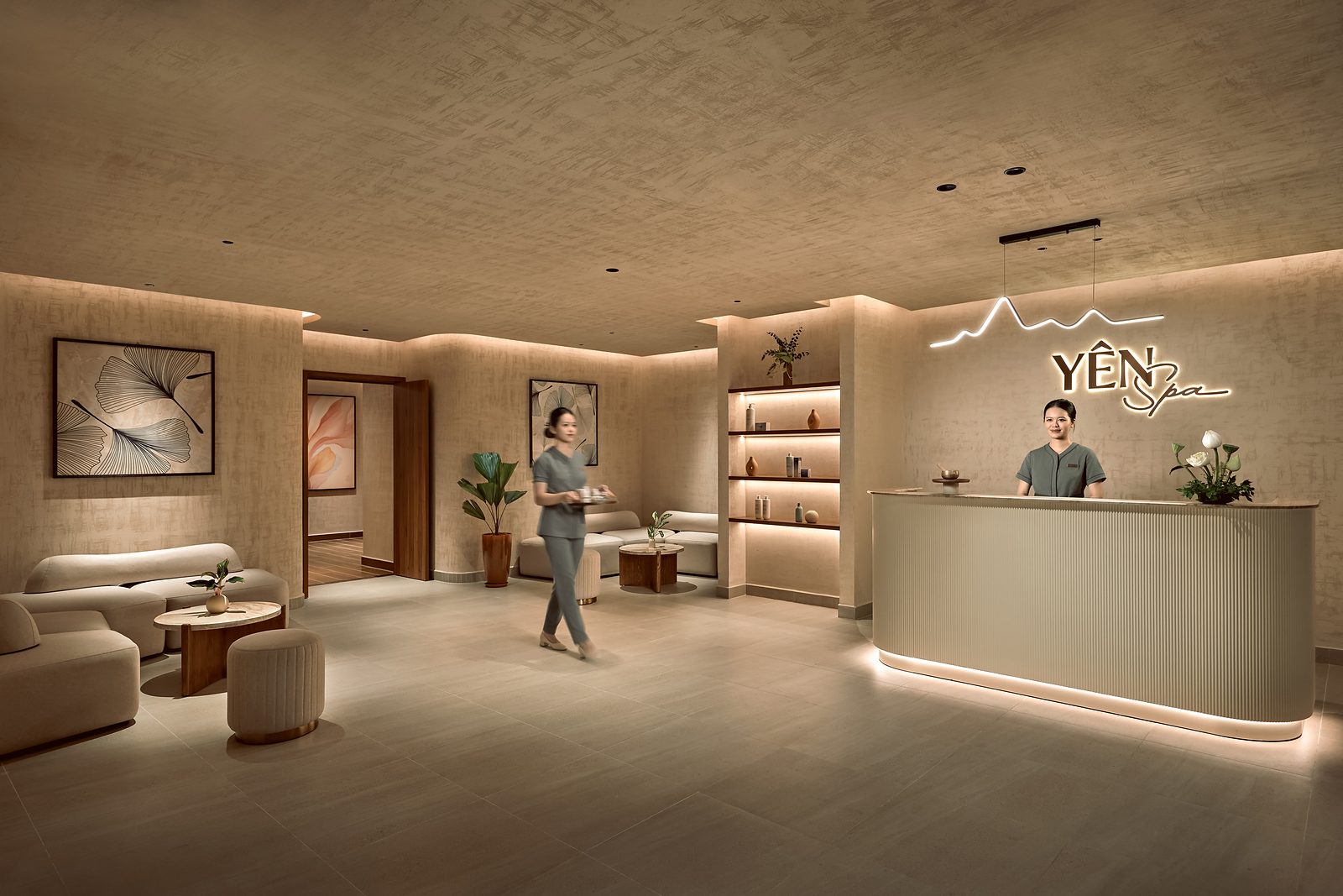 Reception of YÊN Spa at LÈGACY Hanoi