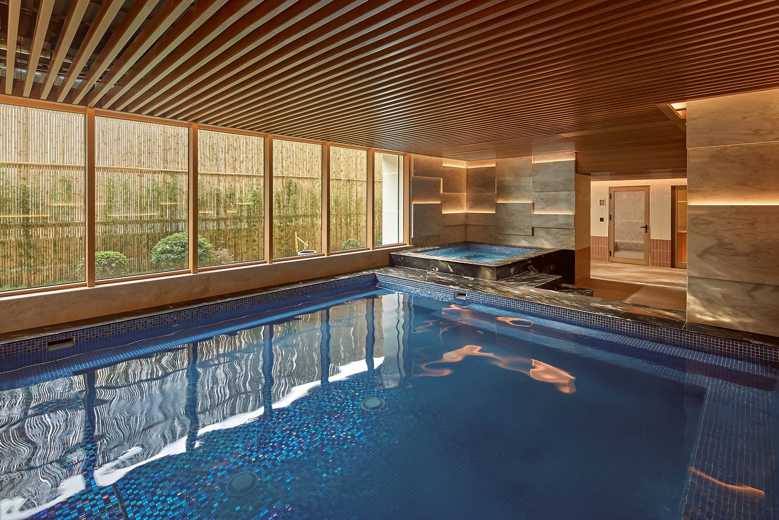 Indoor onsen pools at LÈGACY Hanoi